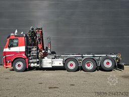 Volvo FM 420 8x2 / HIAB HOOKLIFT + 30 t/m CRANE - KRAN