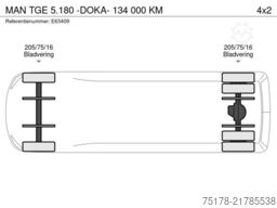 MAN TGE 5.180 -DOKA- 134 000 KM