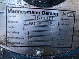 Demag P Hubwerk Hubwerk 6300KG 6,3to P416 H7 HUB 3,5m Kran 400V 50Hz