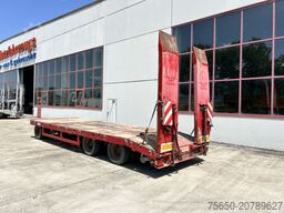 t3 3 Achs Tiefladeranhänger mit gerader Ladefläche