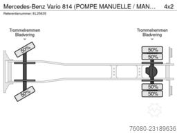 Mercedes-Benz Vario 814 (POMPE MANUELLE / MANUAL PUMP / LAMES...