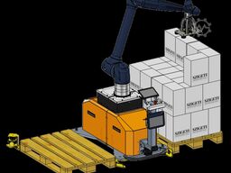 FJ Mayer HYDRA cobot palletizer