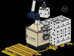 FJ Mayer HYDRA cobot palletizer