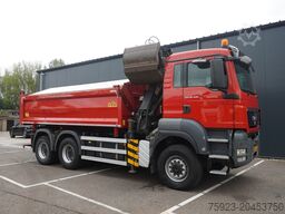 MAN TGS 28.400 6X6 2 SIDE TIPPER WITH HMF 1643 CRAN...