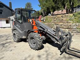 Mecalac Ax 850 with forks and loader-bucket