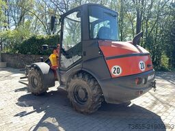 Mecalac Ax 850 with forks and loader-bucket