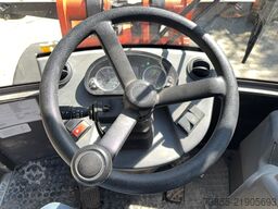Mecalac Ax 850 with forks and loader-bucket