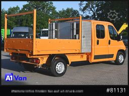 PEUGEOT Boxer Pritsche Doka, 7 Sitzer, Werkzeugkasten