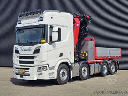 Scania R590 V8 8x2 / HMF 9520 CRANE - JIB - WINCH / TR...