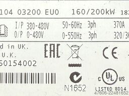 Control Techniques Unidrive M000-104 03200 EU0