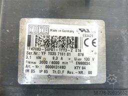 KUKA 1FK7083-5AF81-1YY3-Z Servomotor SN: YFT035716101076