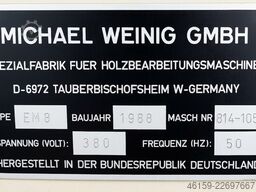 KGM not Weinig EM8 140 m/min