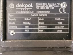 Dekpol Schaufel 3.5 m³ Volvo-Aufnahme für HL60