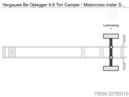 Vergauwe Be Oplegger 6.6 Ton Camper / Motorcross trailer...
