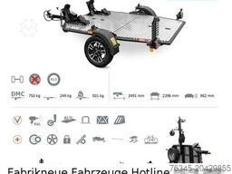 LORRIES MT-2 Motorrad Anhänger Absenkbar Faltbar