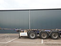 Krone 3 AXLE CONTAINER TRANSPORT TRAILER EXTENDABLE 4...