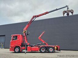 Scania R520 V8 6x2/4 / EPSILON CRANE + HOOKLIFT