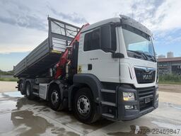 MAN 35.470 TGS Kipper + Kran Fassi F485 8x2