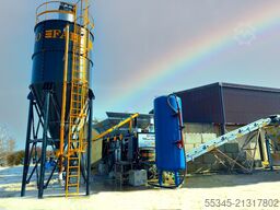 FABO Mobile Concrete Batching Plant 30 m3/h Mobile Concrete Batching Plant