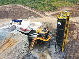 FABO Mobile Concrete Batching Plant 100 m3/h Mobile Concrete Batching Plant