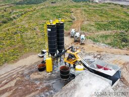 FABO Mobile Concrete Batching Plant 100 m3/h Mobile Concrete Batching Plant