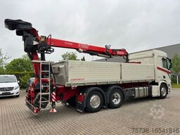 SCANIA R500 Baustoff /2-Seiten-Kipper/Kran Fassi 215
