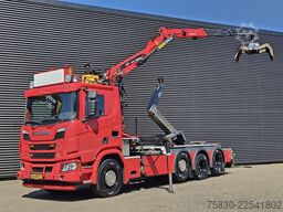 Scania R580 V8 XT 8x2/4 / PALFINGER EPSILON + 25 T HOO...