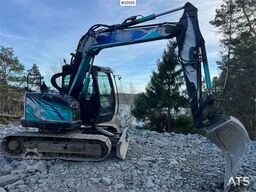 Hitachi zx85us-6 excavator w/ digging bucket, hydraulic sa