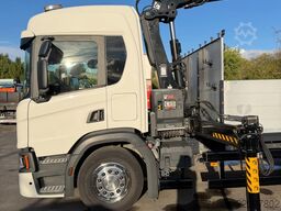 Scania P320 Flatbed-truck + HIAB X-HiPro 162 E4, 2019