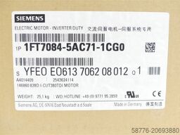 Siemens 1FT7084-5AC71-1CG0 Synchronmotor SN:YFE0E0613706208012 - ! -