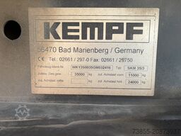 Kempf 3-axle aluminium tipper semi-trailer