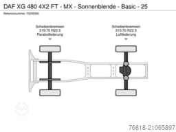 DAF XG 480 4X2 FT - MX - Sonnenblende - Basic - 25