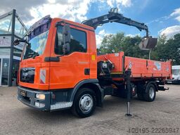 MAN TGL 12.220*3-Seiten KIpper+HIAB 077BS-2 DUO KRAN