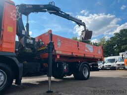 MAN TGL 12.220*3-Seiten KIpper+HIAB 077BS-2 DUO KRAN