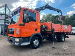 MAN TGL 12.220*3-Seiten KIpper+HIAB 077BS-2 DUO KRAN