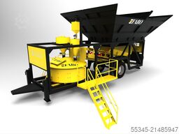 FABO Mobile Concrete Batching Plant 30 m3/h Mobile Concrete Batching Plant
