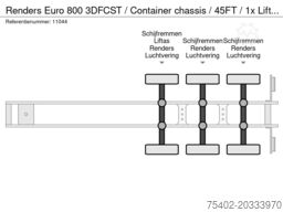 Renders Euro 800 3DFCST / Container chassis / 45FT / 1x...