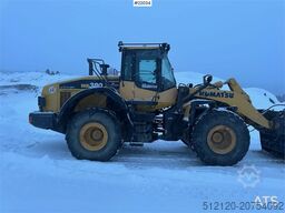 Komatsu WA380-7 wheel loader w/ bucket, scale, summer and