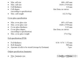 Benteler LCW laminating equipment 1610x3510 mm