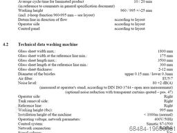 Benteler LCW laminating equipment 1610x3510 mm