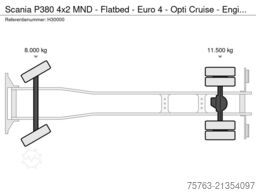 Scania P380 4x2 MND - Flatbed - Euro 4 - Opti Cruise -...