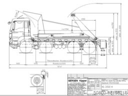 MAN 41.480 TGS 8x4, gr. Federpaket, 37tkm, 4-Achser