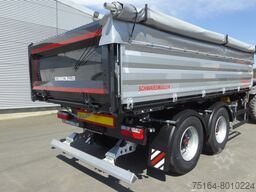 Schwarzmüller Tandem-Kippanhänger bündig, Plane, Zurrringe