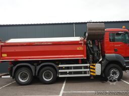 MAN TGS 28.400 6X6 2 SIDE TIPPER WITH HMF 1643 CRAN...
