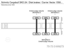 Schmitz Cargobull SKO 24 / Disk brakes / Carrier Vector 1550 / Do...
