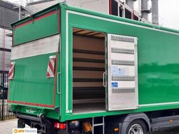 MERCEDES-BENZ 1624 L Koffer 7,30 m mit Tür + LBW 2t