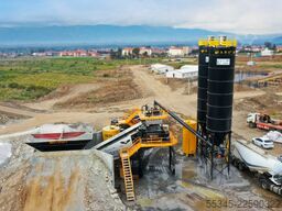 FABO Mobile Concrete Batching Plant 100 m3/h Mobile Concrete Batching Plant