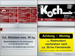 Koch-Anhänger U4 250X125X80CM 750KG | 2XBWE | DECKELANHÄNGER