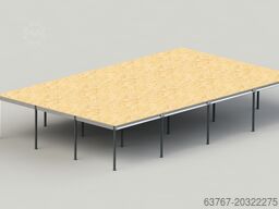 320 m², Traglast: 350 kg/m² Lichte Höhe: 3,0m | Raster: 4,0 x 5,0 m