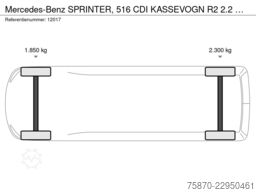Mercedes-Benz SPRINTER, 516 CDI KASSEVOGN R2 2.2 BLuetec